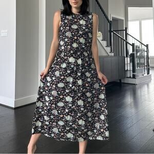 ULLA JOHNSON Clea Sleeveless Floral Jersey Midi Dress NWOT Size Medium